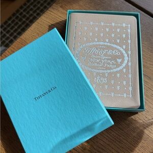 Tiffany & Co. Beige Leather Notebook